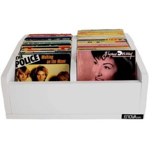 Accessoire platine vinyle Enova Hifi Bac vinyles 45T Blanc