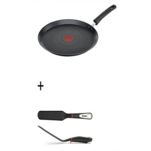 Poele / sauteuse Tefal POELE A CREPES 28 CM ET SPATULE LONGUE NOIR ET ROUGE G2573902 / K2060914