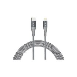 1884 câble Lightning 0,5 m Gris, Argent