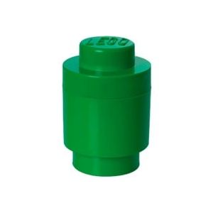 Brique de rangement LEGO 1 ronde verte, Boîte de rangement