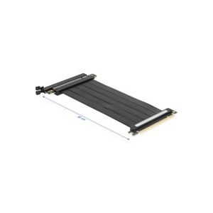 Carte riser PCI Express 4.0 x16 connecteur vers slot x16 avec c&acirc;ble 30 cm, Carte de montage