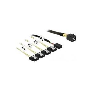 Mini SAS HD SFF-8643 > 4x SATA 7-Pin, Adaptateur