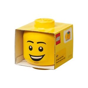 T&ecirc;te de rangement LEGO "Happy Boy", mini, Bo&icirc;te de rangement