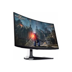 AW3225QF &eacute;cran plat de PC 81,3 cm (32") 3840 x 2160 pixels 4K Ultra HD QD-OLED Noir, Blanc 31.6" Moniteur gaming incurv&eacute;