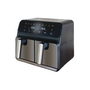 58685 friteuse Double 8 L Autonome 1700 W Friteuse d&rsquo;air chaud Noir, Gris, Friteuse &agrave; air chaud