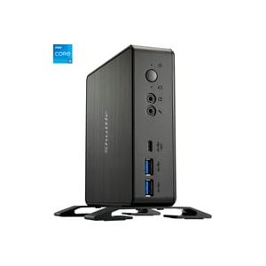 XPC Nano PC NC40U5, Intel Core i5-1235U, 1x HDMI, 1x DP,1xUSB-C/DP, 6x USB3.2, 1x 2.5" bay, 2x M.2, 1x LAN, RAID, fonctionnement permanent 24/7, attaches VESA, Barebone