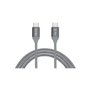 1653 c&acirc;ble USB 1 m USB 2.0 USB C Gris, Argent
