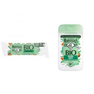 Le Petit Marseillais Crème de Douche Bio Nourrissante, au pH neutre, Amande Douce, 250ml