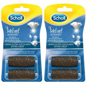 Scholl® Velvet smooth râpe pédicure recharge cristaux de diamants extra Exfoliant