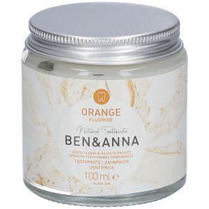 Ben & Anna Natural Toothpaste Glass Jar Orange Fluoride