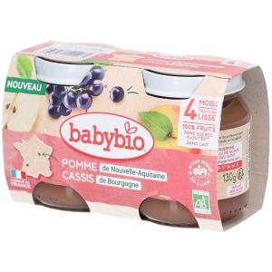 Babybio Pomme de Nouvelle-Aquitaine Cassis de Bourgogne