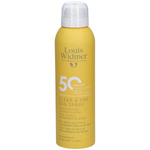 Louis Widmer Clear & Dry Sunspray Spf50 | Sans Parfum