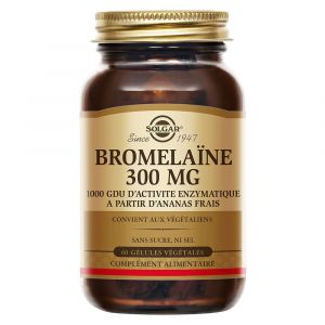 Solgar Bromela&iuml;ne - Digestion - Syst&egrave;me digestif - 60 g&eacute;lules v&eacute;g&eacute;tales