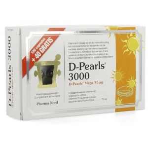 Pharma Nord D-Pearls 3000 120 + 40 capsules Gratuites | vitamine D | Immunité + Os & dents