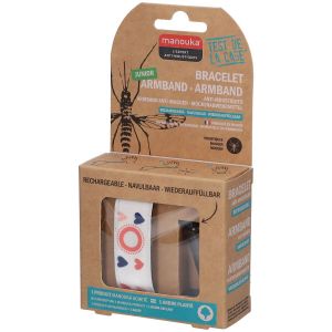 Manouka Junior Bracelet Anti-Moustiques C&oelig;urs