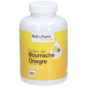 Nat&Form Huiles de bourrache/onagre en capsules