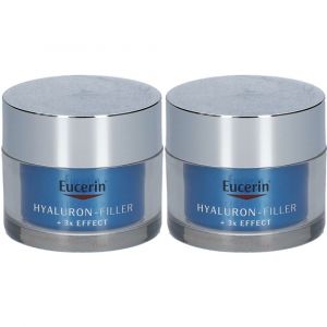 Eucerin® Hyaluron-Filler + 3x Effect Soin de Nuit Booster d'Hydratation
