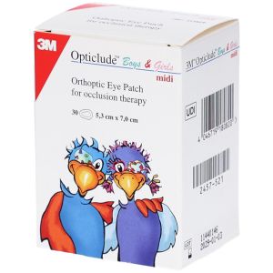 3M™ Opticlude™ Boys&Girls Pansements orthoptiques  Midi (5,3 x 7 cm) 2538Pe