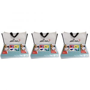 Elsa Coussin pour la nuque 50 x 11 cm Taie velours Bleu Clair