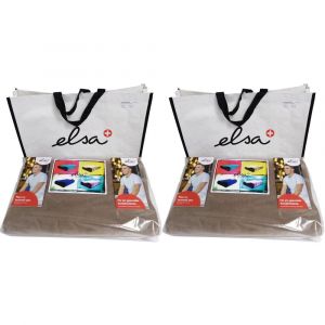 Elsa Coussin pour la nuque 50 x 11 cm Taie velours Sable