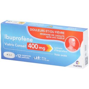 Ibuprofene Viatris Conseil 400Mg Comprime