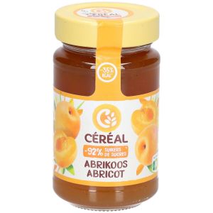 C&eacute;r&eacute;al Confiture abricot -92 % sucres
