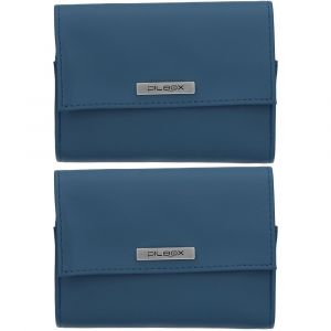 Pilbox Liberty Fauve/Petrole - Pilulier hebdomadaire - 4 compartiments par jour - s&eacute;curit&eacute; nuit