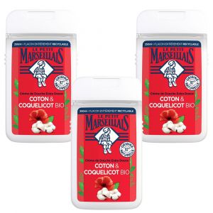 Le Petit Marseillais Douche Crème Extra Doux Lait de Coton et Coquelicot