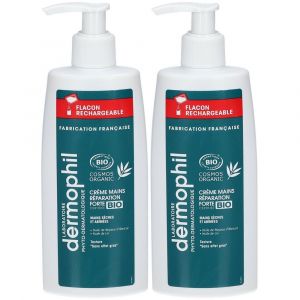 Dermophil Crème Mains Bio Réparation Forte Flacon Pompe