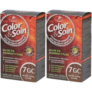 Les 3 Ch&ecirc;nes Color & Soin Coloration 7GC blond dor&eacute; cuivr&eacute;