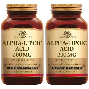 Solgar Acide Alpha-Lipo&iuml;que - Antioxydant - Detox - 50 g&eacute;lules v&eacute;g&eacute;tales