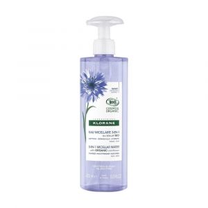 Klorane Eau Micellaire 3-en-1 au bleuet bio