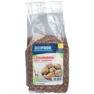 Biofood Mélange de Graines de Lin Pépins Canneberges 250 g