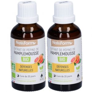 Nat & Form extrait de p&eacute;pins de pamplemousse bio 800 mg