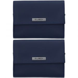 Pilbox Liberty Rouge/Marine - Pilulier hebdomadaire - 4 compartiments par jour - s&eacute;curit&eacute; nuit