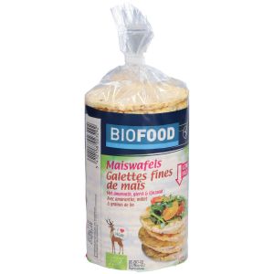 Biofood Galettes fines de ma&iuml;s avec graines de lin