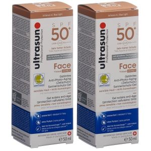Ultrasun Gel solaire anti-&acirc;ge visage Spf50+