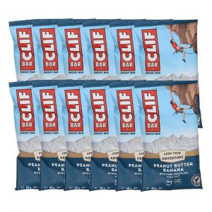 Clif BAR Barres énergétiques beurre de cacahuète et banane au chocolat noir