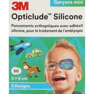 3M™ Opticlude™ Silicone Boy Mini 5,0 x 6,0 cm