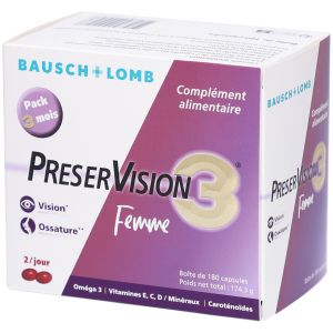 Preservision Femme Pack De 3 Mois 180 Capsules