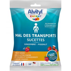 Alvityl&reg; Sucettes pour mal des transports