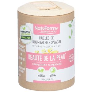 Nat&Form Huiles de bourrache/onagre en capsules