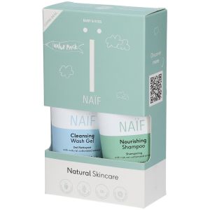 Naif Shampoing et Gel douche pour b&eacute;b&eacute; et enfants - pack &eacute;conomique