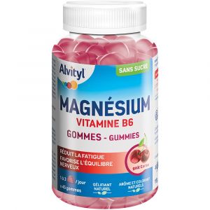 Alvityl Magnésium  Vitamine B6 Gommes Cerise