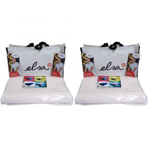 Elsa Coussin pour la nuque 50 x 9 cm Taie velours Ecru