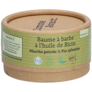 Comme Avant Baume &agrave; barbe &agrave; l'huile de ricin - Menthe poivr&eacute;e et Pin sylvestre
