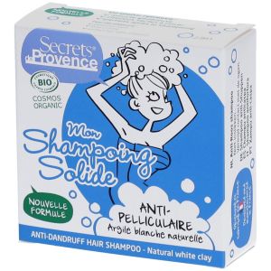 Secrets de Provence Shampooing Solide Cheveux Anti Pelliculaire Bio