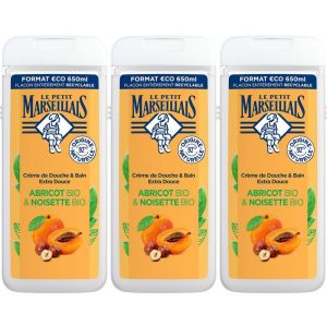 Le Petit Marseillais Cr&egrave;me de Douche & Bain Extra Douce Abricot BIO & Noisette BIO