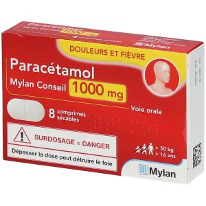 Paracétamol Mylan Conseil 1000 mg