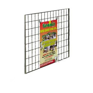 Demi-grille noire H 85 x L 120 cm